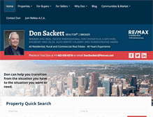 Tablet Screenshot of donsackett.com